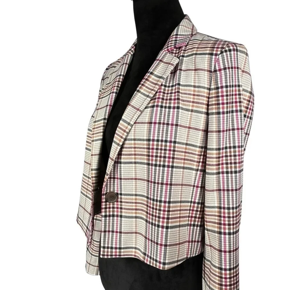 Leith plaid cropped